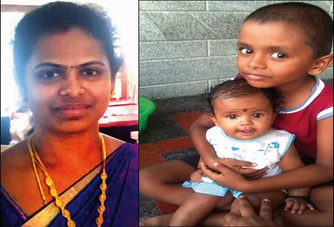 தண்ணீர் தொட்டிக்குள் தூக்கிப்போட்டு 2 குழந்தைகளை கொன்று விட்டு தாய் தீக்குளித்து தற்கொலை முயற்சி