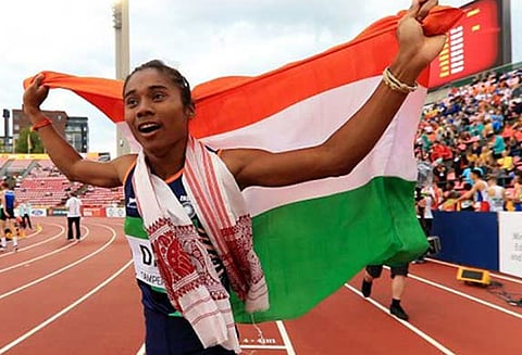 ஓட்டப்பந்தயத்தில் தங்கபதக்கம் வென்ற ஹிமா தாசுக்கு ரூ.50 லட்சம் பரிசு அசாம் முதல்–மந்திரி அறிவிப்பு