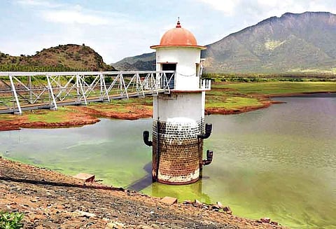 ஆத்தூர் காமராஜர் அணையின் நீர்மட்டம் 2½ அடியாக குறைந்தது