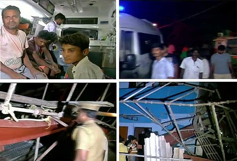 சென்னையில் தனியார் மருத்துவமனை கட்டிடத்தின் சாரம் சரிந்து விபத்து; 17 பேர் மீட்பு