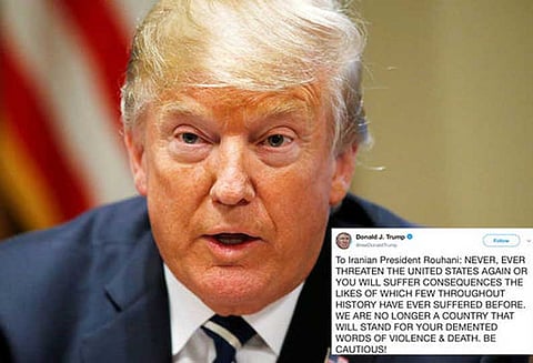 அமெரிக்காவை மிரட்டினால் பேரழிவை சந்திக்க நேரிடும் - ஈரானுக்கு டிரம்ப் கடும் எச்சரிக்கை