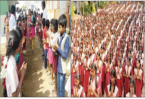 மாவட்டம் முழுவதும் கோடைவிடுமுறைக்கு பிறகு பள்ளிகள் திறப்பு