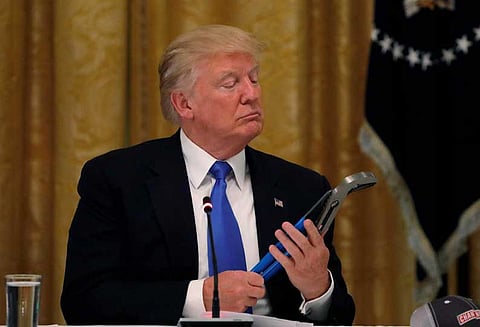 ரஷிய தலையீடு குறித்த விசாரணை: ‘தனக்கு தானே மன்னிப்பு வழங்க அதிகாரம் உண்டு’ டிரம்ப் உறுதி