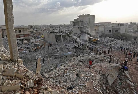 ஐ.எஸ். பயங்கரவாதிகளின் அதிரடி தாக்குதலில் சிரியா அரசு ஆதரவு படை வீரர்கள் 22 பேர் பலி