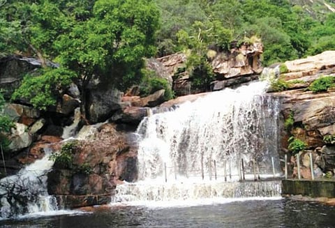 பஞ்சலிங்க அருவியில் குளிக்க தடை: சுற்றுலா பயணிகள், பக்தர்கள் ஏமாற்றம்