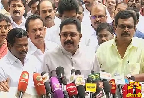 18 எம்எல்ஏக்கள் தகுதி நீக்க வழக்கின் தீர்ப்பால் எங்களுக்கு எந்த பின்னடைவும் இல்லை: டிடிவி தினகரன்