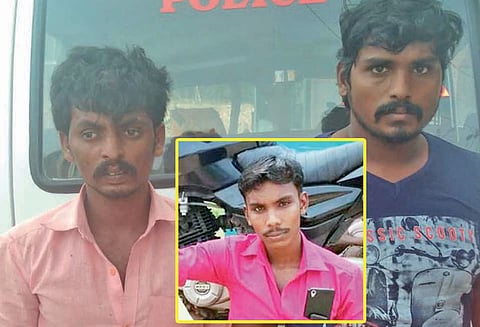 திசையன்விளை அருகே பயங்கரம் காதல் தகராறில் வாலிபர் கொலை நண்பர்கள் 2 பேர் கைது