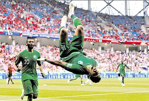 வெற்றியுடன் வெளியேறியது சவுதி அரேபியா