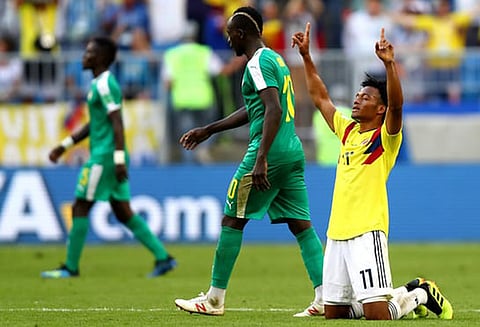 உலககோப்பை கால்பந்து போட்டி: செனகல் அணியை வீழ்த்தியது கொலம்பியா