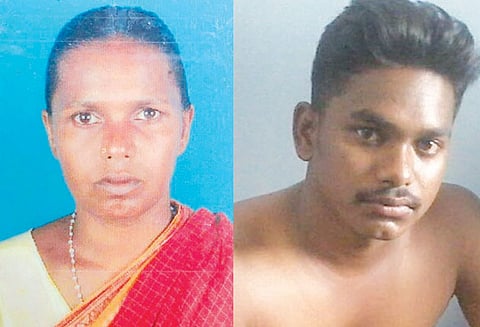 சொத்து தகராறில் தாயை வெட்டிக்கொன்ற மகன் துண்டித்த தலையுடன் போலீசில் சரண்
