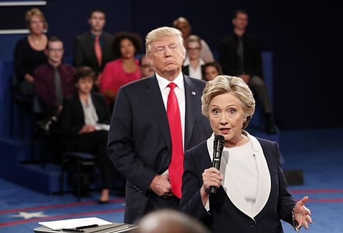 டிரம்புக்கு வாக்களிக்க பெண்கள் தங்களது கணவர்களிடம் ஒப்புதல் வாங்க வேண்டும்: ஹிலாரி பேச்சுக்கு டிரம்ப் கண்டனம்