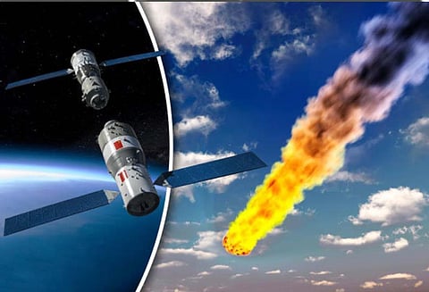 சீன விண்வெளி நிலையம் அமெரிக்கா மற்றும் ஐரோப்பிய நகரங்களில் மீது விழுந்து நொறுங்கும் அபாயம்