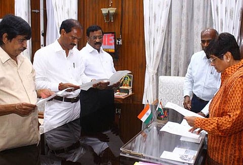 3 நியமன எம்எல்ஏக்களை புதுச்சேரி சட்டப்பேரவையில் அனுமதிக்க இயலாது; சபாநாயகர் வைத்திலிங்கம்