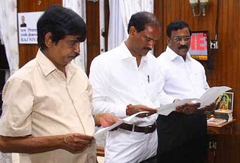 புதுச்சேரி சட்டசபைக்குள் நுழைய பாரதீய ஜனதா நியமன எம்.எல்.ஏ.க்களுக்கு அனுமதி மறுப்பு