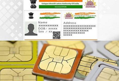 சிம்கார்டுகளை பெற ஆதார் எண் கட்டாயம் இல்லை: மத்திய அரசு தகவல்