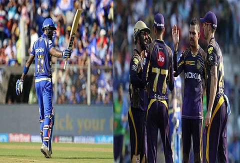 சூயகுமாரின் அதிரடியால் கொல்கத்தா அணிக்கு 182 ரன்களை வெற்றி இலக்காக நிர்ணயித்தது மும்பை