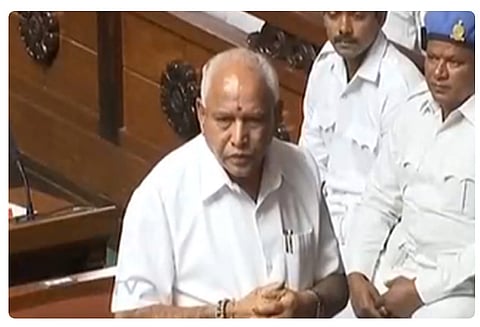 கர்நாடக சட்டப்பேரவை மீண்டும் கூடியது; எடியூரப்பா பேசி வருகிறார்