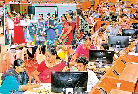 மருத்துவ பட்டமேற்படிப்பு பொது கலந்தாய்வு தொடங்கியது கலந்துகொள்ள முடியாதவர்கள் ஆர்ப்பாட்டம்