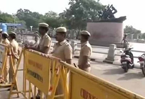 தூத்துக்குடி ஸ்டெர்லைட் துப்பாக்கி சூடு: சென்னையில் பாதுகாப்பு அதிகரிப்பு