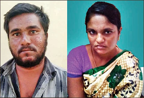 ஓய்வுபெற்ற போலீஸ் அதிகாரியின் மனைவியிடம் நகை பறித்த வழக்கில் 2 பேர் கைது