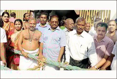 வைகாசி விசாக திருவிழா: கன்னியாகுமரி பகவதி அம்மன் கோவிலில் தேரோட்டம்