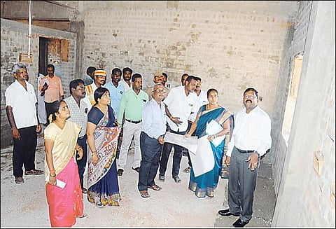 ரூ.2¼ கோடி செலவில் தாலுகா அலுவலகம் கட்டும் பணி கலெக்டர் சுப்பிரமணியன் ஆய்வு