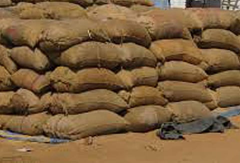 வாலாஜா அருகே ஆந்திர மாநிலத்துக்கு கடத்த முயன்ற 10 டன் ரேஷன் அரிசி பறிமுதல்: டிரைவர் தப்பி ஓட்டம்