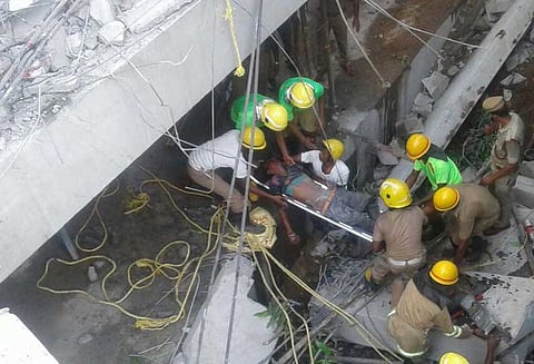 சென்னை சேத்துப்பட்டில் புதிதாக கட்டப்பட்டு வரும் கட்டிடம் இடிந்து விபத்து: 2 பேர் பலி