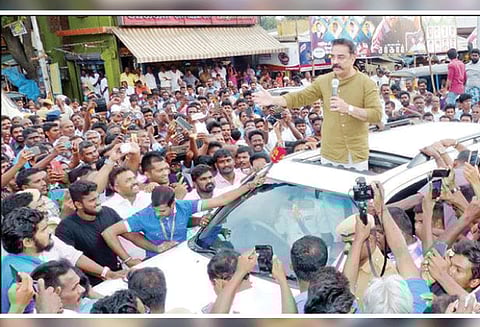 தர்மபுரி மாவட்டத்தில் சுற்றுப்பயணம்: ‘மக்களை விலைக்கு வாங்க நினைக்கும் அரசியல்வாதிகள் வெற்றி பெறக்கூடாது’ கமல்ஹாசன் பேச்சு