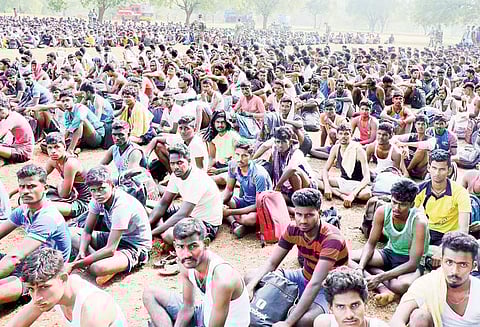 திருச்சியில் ராணுவத்திற்கு ஆள்சேர்ப்பு முகாம் தொடங்கியது முதல் நாளில் 7 ஆயிரம் இளைஞர்கள் குவிந்தனர்