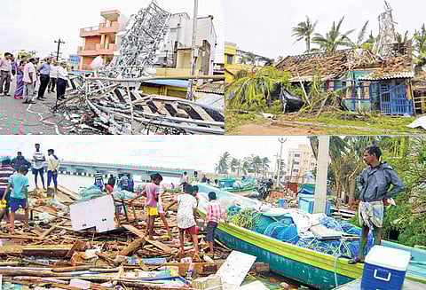 கோரத்தாண்டவம் ஆடியபடி கரையை கடந்தது ‘கஜா’ புயலுக்கு 49 பேர் பலி