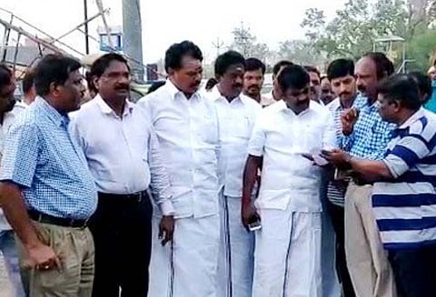 புதுக்கோட்டையில் குடிநீர், மின் விநியோகம் முதற்பணியாக நடைபெற்று வருகிறது -அமைச்சர் விஜயபாஸ்கர்