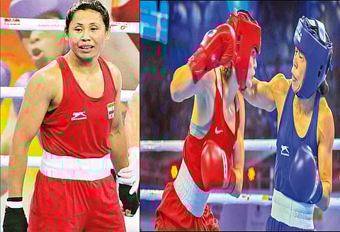 உலக குத்துச்சண்டை போட்டி: கால்இறுதியில் மேரிகோம், மனிஷா - சரிதாதேவி வெளியேற்றம்