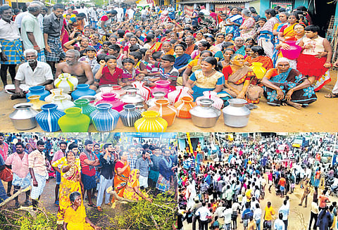 ‘கஜா’ புயல் பாதிப்பால் மின்சாரம், குடிநீர் கிடைக்காமல் 4 நாட்களாக கிராம மக்கள் தவிப்பு