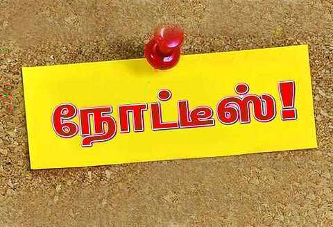 நொய்யல் ஆற்றங்கரையில்: ஆக்கிரமிப்பு வீடுகளை காலி செய்ய நோட்டீஸ்