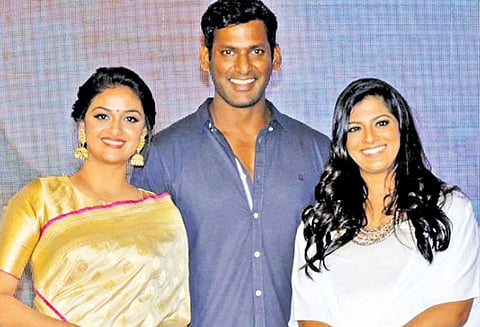 “அதிரடி கதாநாயகனாக ஆசைப்படும் நடிகர்கள்” - படவிழாவில் விஷால் பேச்சு