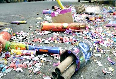 பட்டாசு கழிவுகளை ஆலைக்கு உள்ளேயே எரிக்க வேண்டும் ; அதிகாரி அறிவுறுத்தல்