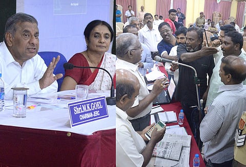 புதுவையில் மின்சாரம் திருட்டு கருத்துக்கேட்பு கூட்டத்தில் பொதுமக்கள் புகார்