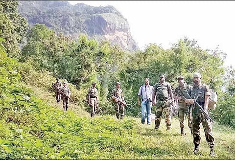 தமிழக- கேரள எல்லையில் மாவோயிஸ்டுகள் நடமாட்டம்: ஆதிவாசி கிராமங்களில் போலீசார் தேடுதல் வேட்டை