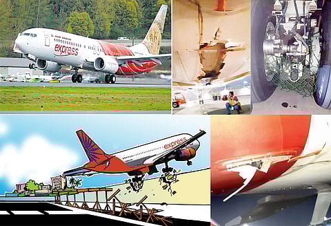 திருச்சியில் இருந்து 136 பேருடன் துபாய் சென்றபோது சுற்றுச்சுவரை உடைத்து பறந்த விமானம் விபத்தில் இருந்து தப்பியது எப்படி? பரபரப்பு தகவல்