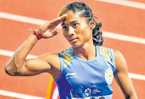 ‘பதக்கங்களைப் பற்றிக் கவலைப்படுவதில்லை!' -ஹிமா தாஸ்