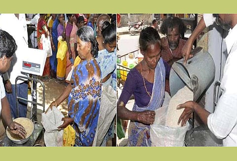 இலவச அரிசியை விற்பனை செய்த 14 பேருக்கு ரேஷன் பொருட்களை ரத்து செய்ய பரிந்துரை