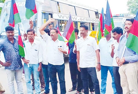 நாகர்கோவிலில் ஆதிதிராவிடர் முன்னேற்ற கழகத்தினர் ஆர்ப்பாட்டம்