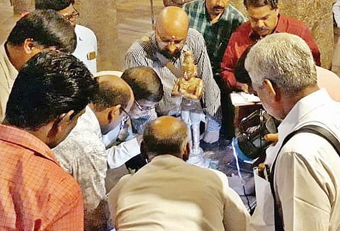 திருவாரூர் தியாகராஜர் கோவிலில் 2வது நாளாக ஆய்வு