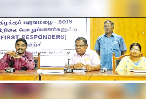 வடகிழக்கு பருவமழையையொட்டி மீட்பு பணிகளில் 3 ஆயிரத்து 604 பேர் ஈடுபடுவார்கள் கலெக்டர் நிர்மல்ராஜ் தகவல்