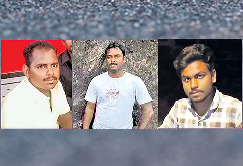 மோட்டார் சைக்கிள்கள் மோதல்; 3 வாலிபர்கள் பலி ஒருவர் படுகாயம்