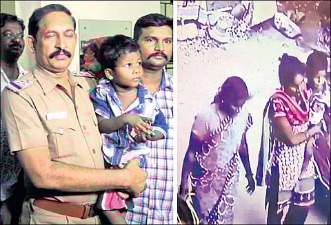 புகார் கொடுத்த 7 மணி நேரத்தில் சென்னையில் கடத்தப்பட்ட சிறுவன் மீட்பு தாய், மகள் கைது