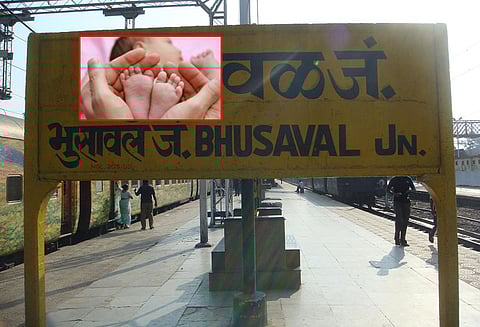 எக்ஸ்பிரெஸ் ரெயிலில் பிரசவ வலி; நடைமேடையில் குழந்தை பெற்றெடுத்த இளம் கர்ப்பிணி