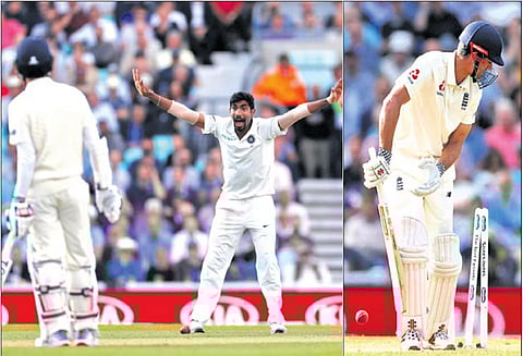 இந்தியாவுக்கு எதிரான கடைசி டெஸ்ட்: இங்கிலாந்து அணி தடுமாற்றம்