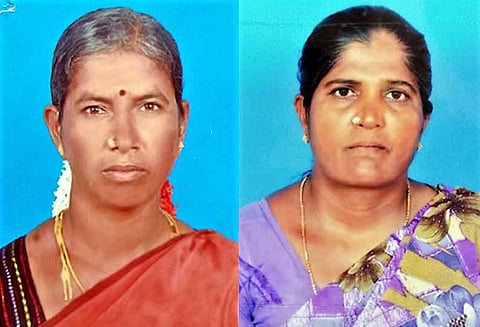 கார் மோதி 2 பெண்கள் பலி
